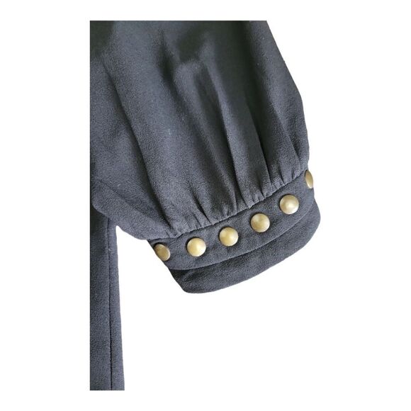 41 Hawthorn Lisbon- Stitch Fix- Black Studded Top Size Small - Picture 2 of 6